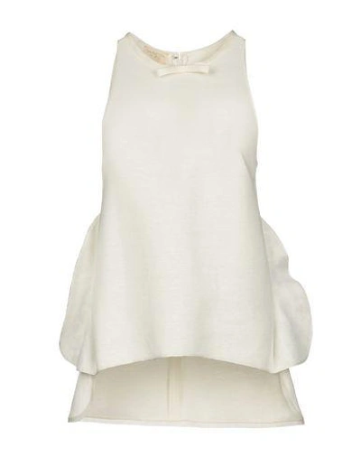 Shop Giambattista Valli Top In Ivory