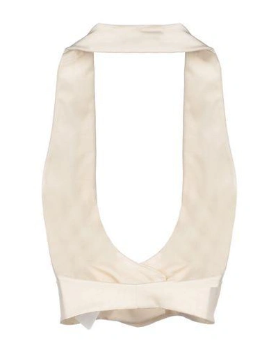 Shop Valentino Tops In Ivory