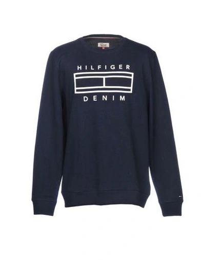 Shop Tommy Hilfiger Sweatshirt In Dark Blue