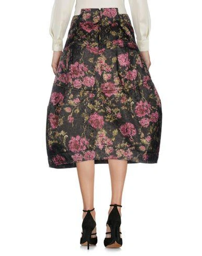 Shop Comme Des Garçons 3/4 Length Skirt In Black