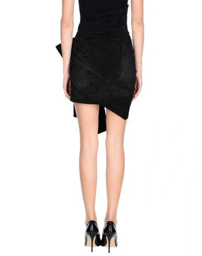 Shop Saint Laurent Midi Skirts In Black