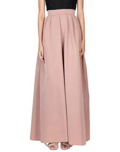 Shop Rochas Maxi Skirts In Light Brown