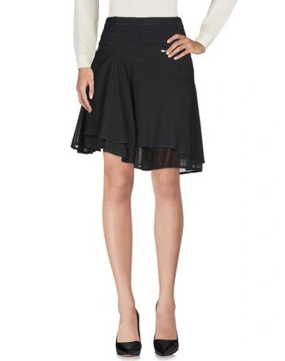 Shop Wunderkind Knee Length Skirt In Black
