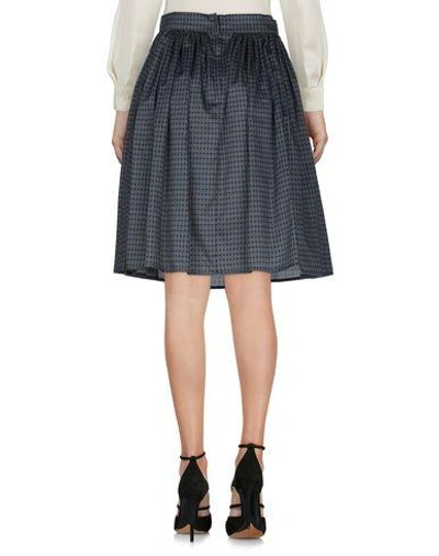 Shop Dolce & Gabbana Knee Length Skirts In Dark Blue