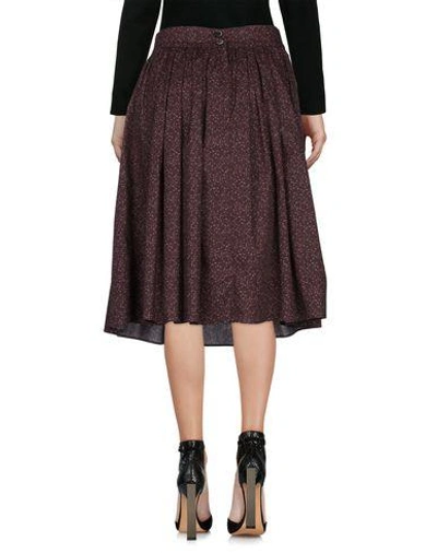 Shop Dolce & Gabbana Knee Length Skirts In Deep Purple