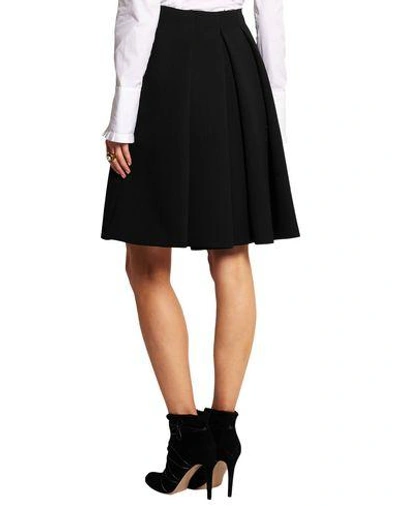 Shop Alexander Mcqueen Knee Length Skirt In Black