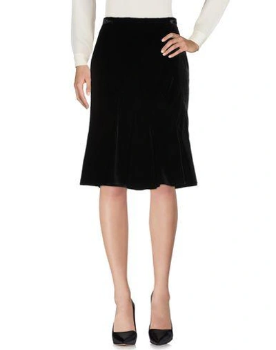 Shop Dolce & Gabbana Knee Length Skirt In Black