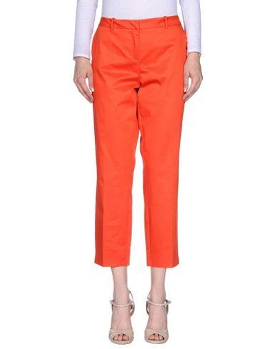 Shop Blumarine Casual Pants In Red