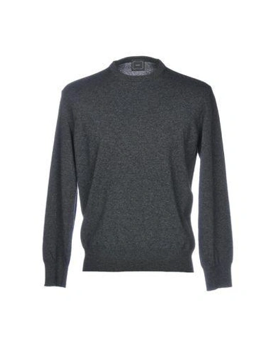 Shop Gray Sweater In Steel Grey