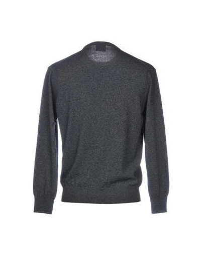 Shop Gray Sweater In Steel Grey