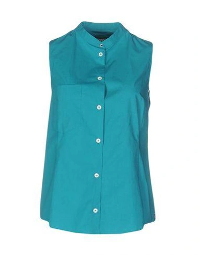 Shop Paul Smith Shirts In Turquoise