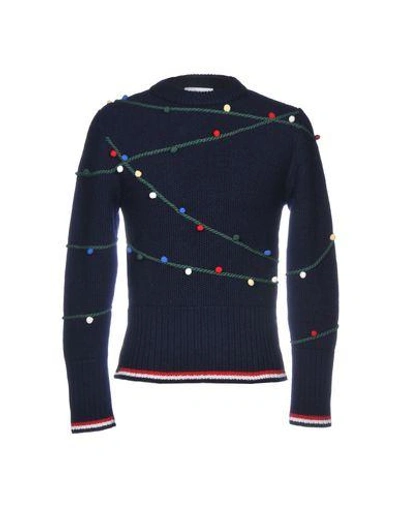 Shop Thom Browne Sweater In Dark Blue