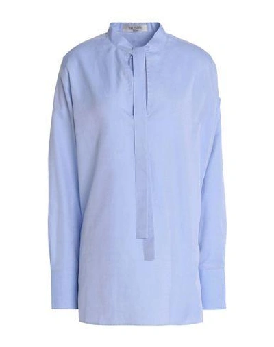 Shop Valentino Blouse In Sky Blue