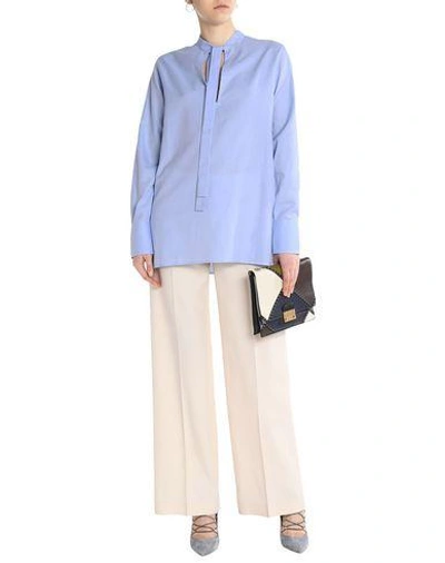 Shop Valentino Blouse In Sky Blue