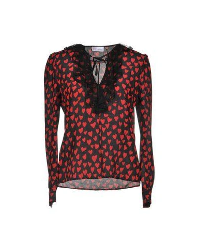 Shop Red Valentino Blouse In Black