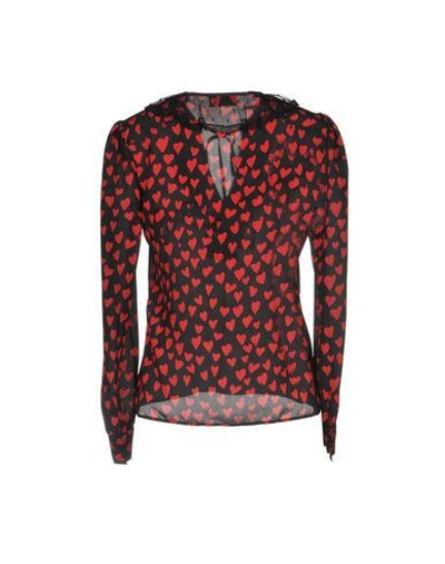 Shop Red Valentino Blouse In Black
