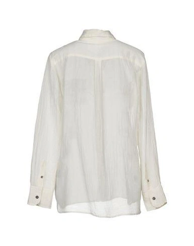 Shop Isabel Marant Étoile Solid Color Shirts & Blouses In Ivory