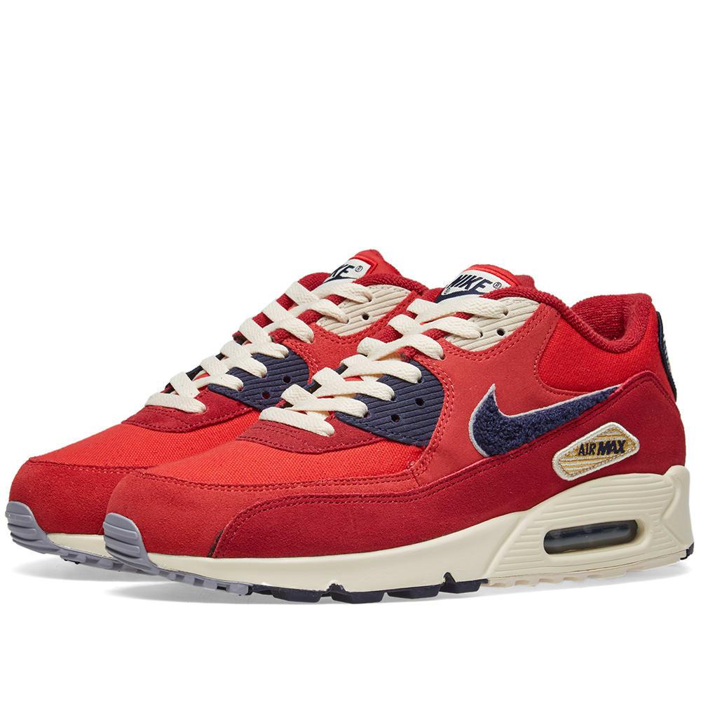 nike air max 90 premium se red