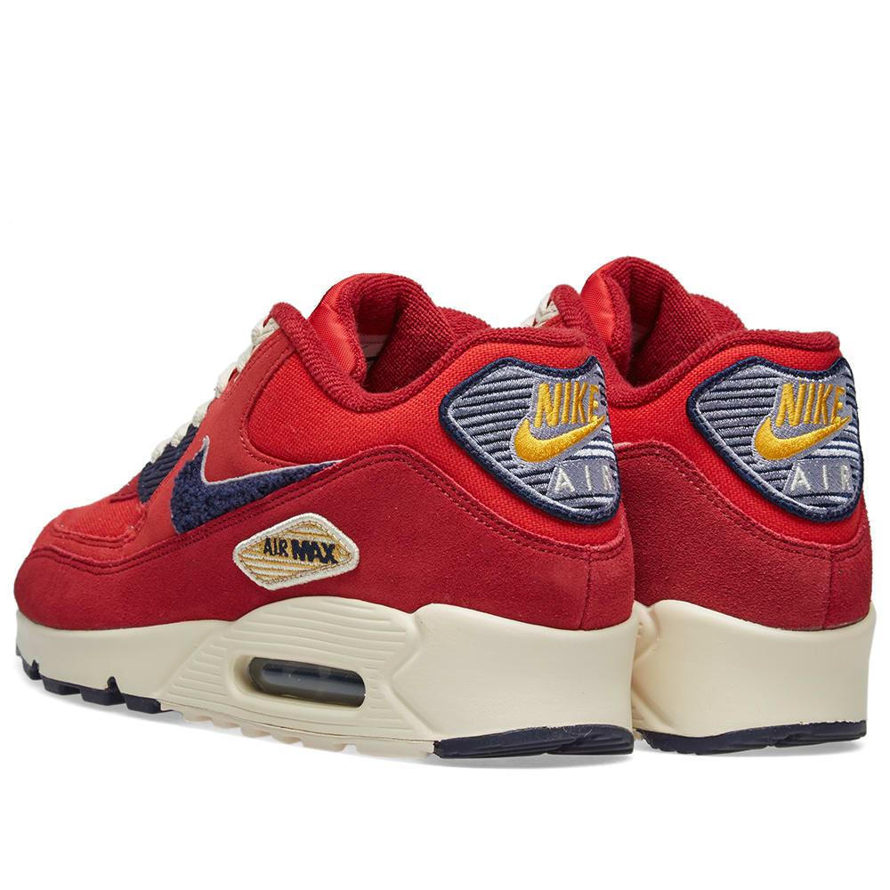 nike air max 90 premium se red