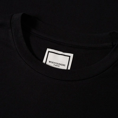 Shop Wooyoungmi Logo Side Print Tee In Black