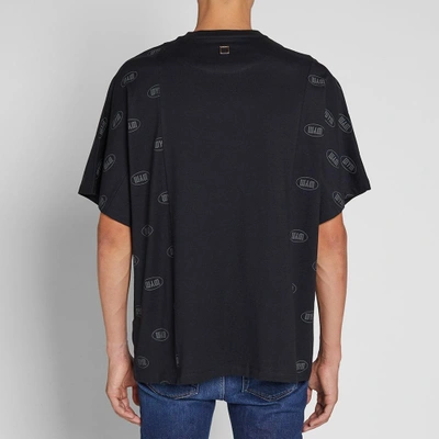 Shop Wooyoungmi Logo Side Print Tee In Black