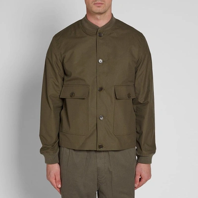 Shop Ymc You Must Create Ymc Patch Pocket Turf Bomber Jacket In Green