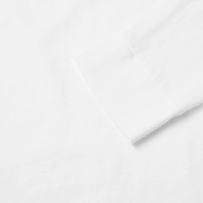 Shop Battenwear Long Sleeve Pocket Tee In White
