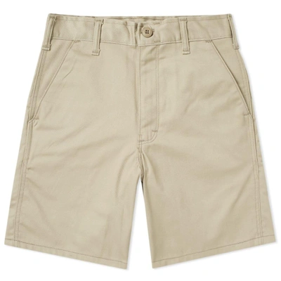 Shop Stan Ray Chino Short In Brown