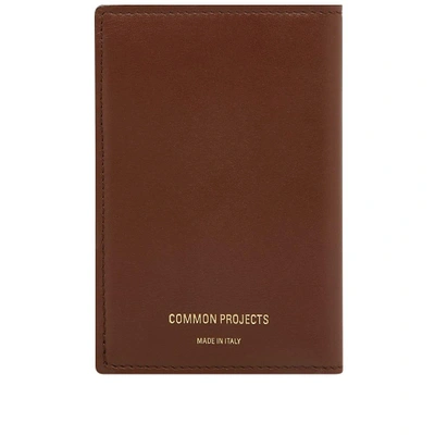 Shop Common Projects Soft Leather Folio Wallet In Brown