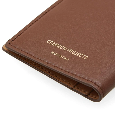 Shop Common Projects Soft Leather Folio Wallet In Brown