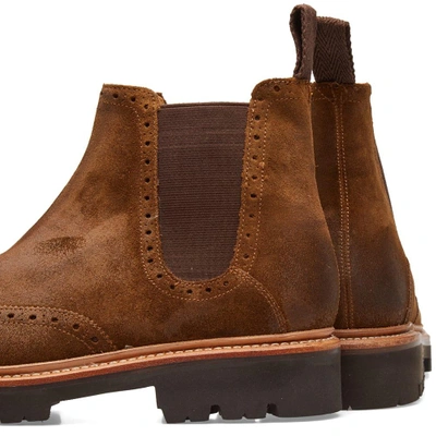 Shop Grenson Arlo Commando Chelsea Boot In Brown