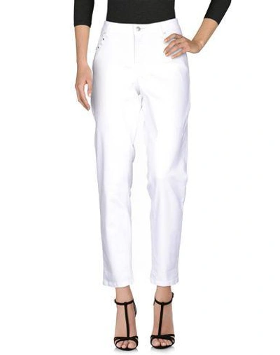 Shop Cambio Denim Pants In White