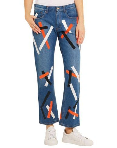 Shop Christopher Kane Denim Pants In Blue