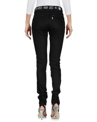 Shop Kenzo Denim Pants In Black