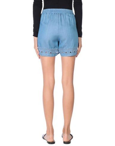 Shop Guess Denim Shorts In Blue