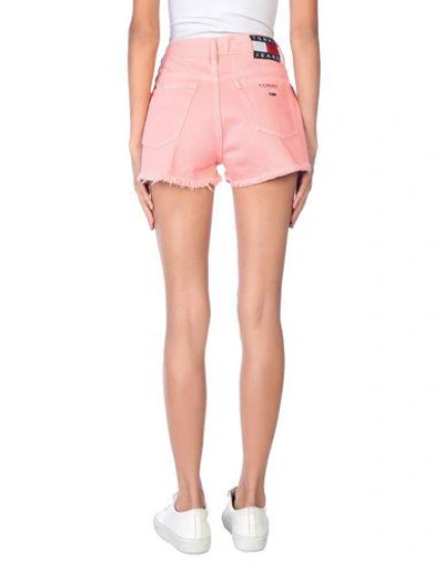 Shop Tommy Jeans Denim Shorts In Pink