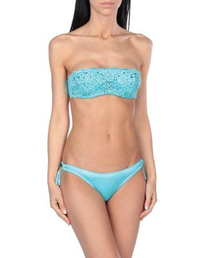 Shop Pin Up Stars Bikini In Turquoise