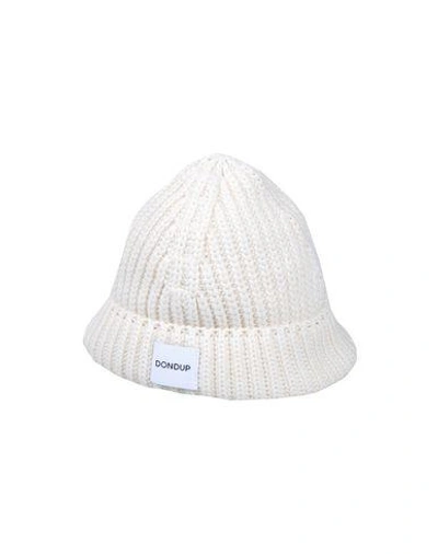 Shop Dondup Hats In Ivory