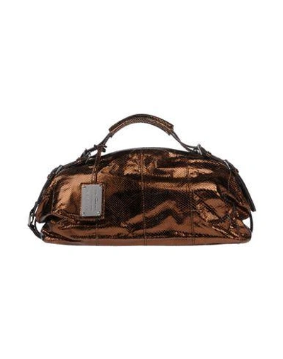 Shop Dolce & Gabbana Handbag In Bronze