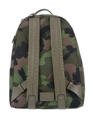 Shop Valentino Backpacks In Military Green