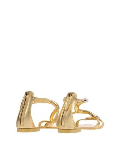 Shop Giuseppe Zanotti Sandals In Gold