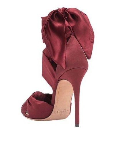 Shop Alexandre Birman Sandals In Maroon