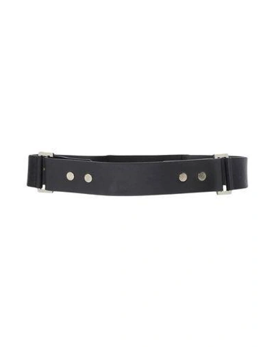 Shop Yves Salomon Regular Belt In Black