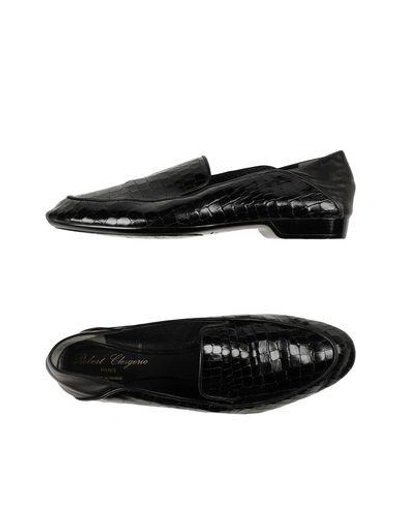 Shop Robert Clergerie Loafers In Black