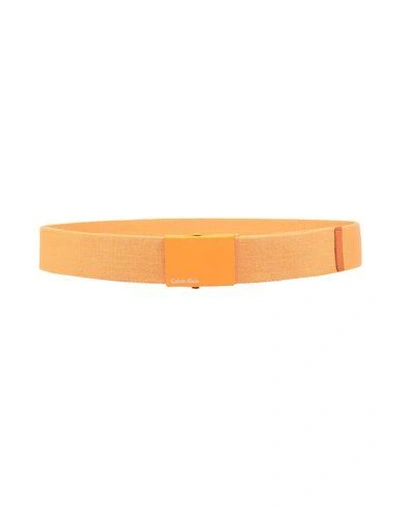 Shop Calvin Klein Belts In Orange