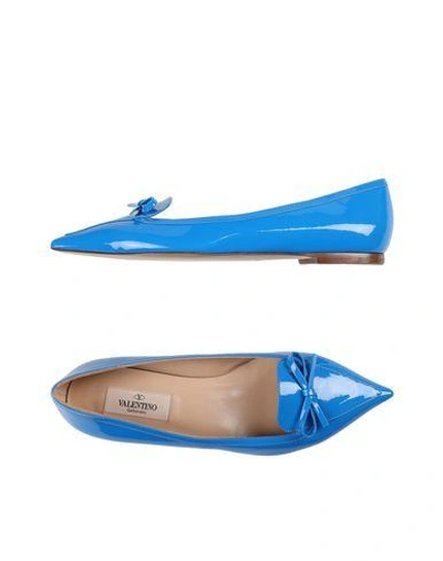 Shop Valentino Loafers In Bright Blue