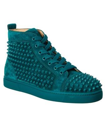 green christian louboutin sneakers