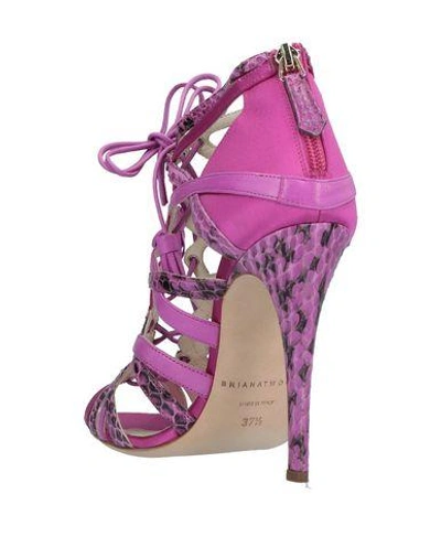 Shop Brian Atwood Sandals In Fuchsia
