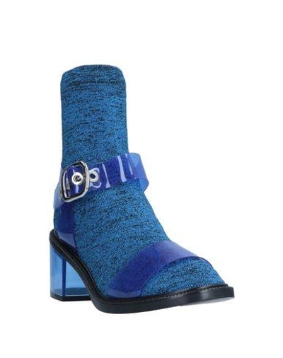 Shop Mm6 Maison Margiela Ankle Boot In Blue