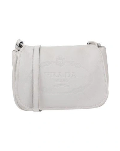 Shop Prada Across-body Bag In White